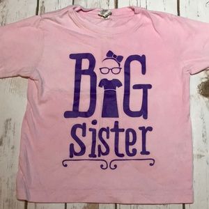 Toddler Big Sister Sibling Tee Shirt for Hospital